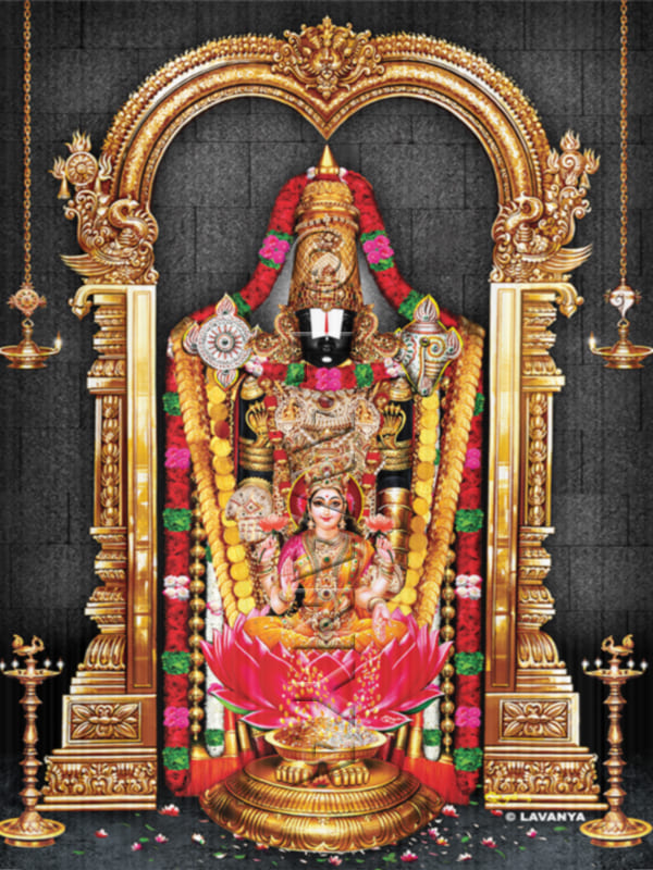 Suprabatha Seva Balaji with Lakshmi Wall BG