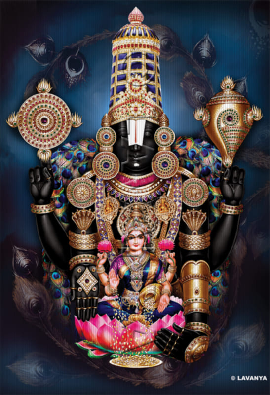 Malabalaji With Green Lakshmi Peacock BG
