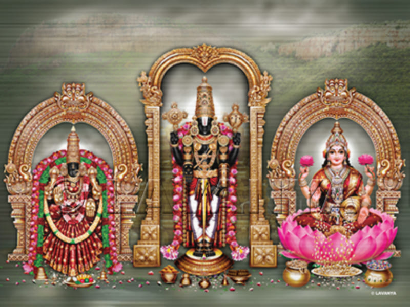 Nijapadam Balaji With Lotud Garland with his conso Sky BG