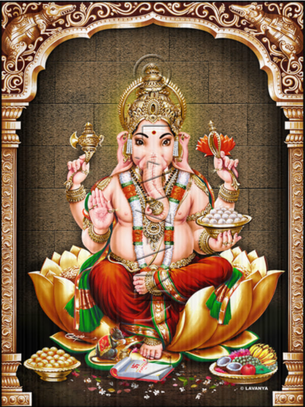 RED VASTRA GANESH