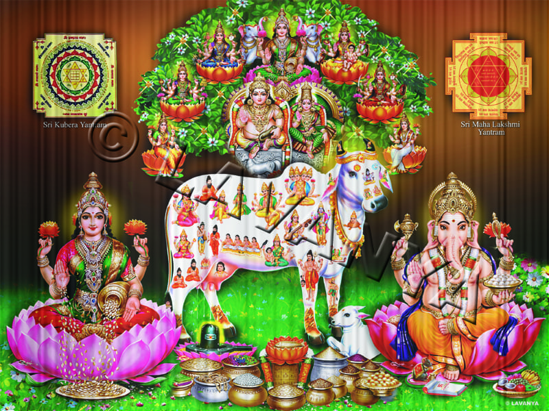 Gomatha with Mixed Gods