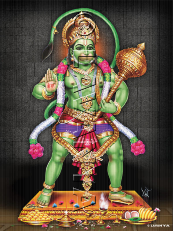 Abaya Hanuman Grey Wall BG