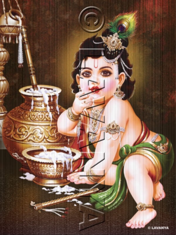 Babay Krishna with Butter