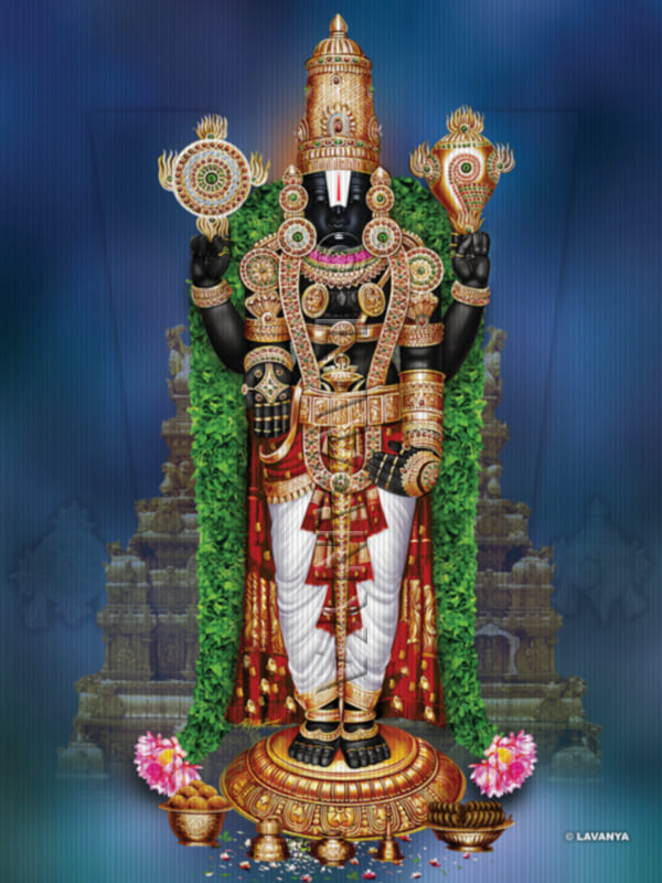 Nijapadam Balaji With Tulasi Garland New BG